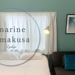 禁煙マリーン天草2号橋シモンズダブルベッドのお部屋2号橋バス停すぐイルカウォッチングに便利な立地