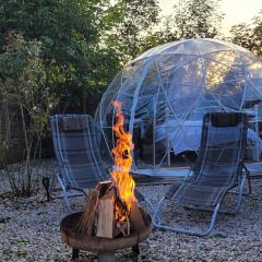 Fichtel-Bubble gegen Aufpreis mit Hot Tub und Sauna