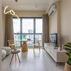 Designer Suites 2BR Apartment in Penang near George Town Self Check-In WiFi Partial Seaview