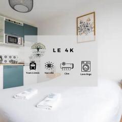 Le 4K - Vue dégagée, Clim, Gare 10min à pied