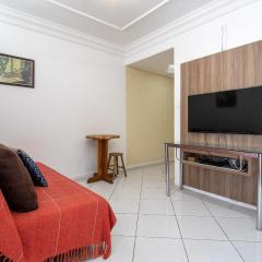 WAS36 - 1Dorm Climatizado, Calçadão, TV's Smart