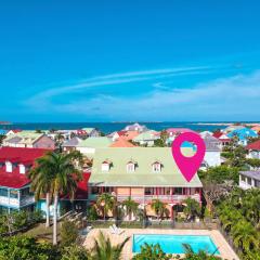 Lataniers 18 Orient Bay pool walking distance from the beach