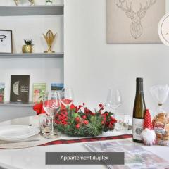 Appartements duplex 3 et 4 personnes - Climatisation - Village élu parmi les "Plus Beaux Villages de France" - Route des Vins - Centre Alsace