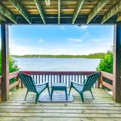 Waterfront Harrisville Home with Outdoor Fireplace!