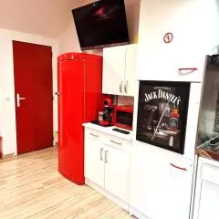 11 - Très joli 2 pièces climatisé tout équipé pour 1 à 5 personnes, avec 3 lits, vue sur parc arboré, parking privatif gratuit, grand fourgon possible, tout le linge de maison est fourni