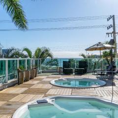 Apartamento em Condomínio com Piscina e Jacuzzi - Boulevard Bombinhas