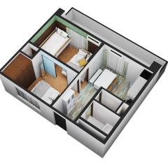 703 Family room Near Kiowa station walk 1min