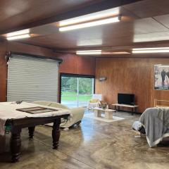 Self contained open shed space