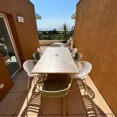 Cocon d'Ingril Penthouse vue mer