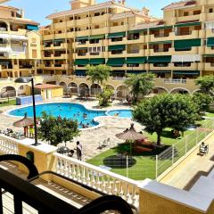 Apartment ZuMiFra with swimming pool, 300 m from the sea, with beautiful sandy beach La Mata