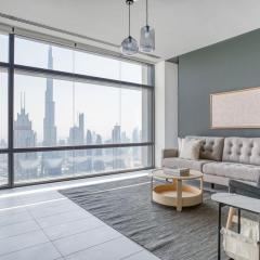 Blueground Index Tower BK view pool gym DXB-857