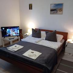 Sunny lounge near the sea