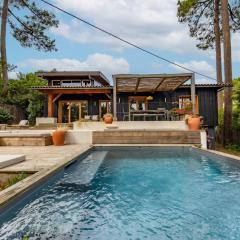 Villa Cap-Ferret, vue bassin-pinède