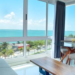 Brand new studio at the beach, sunset view