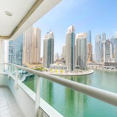 Beautiful Marina Views One Bedroom Apartment with two balconies