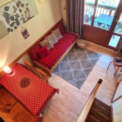 Studio mezzanine 4/6 pers, Valfréjus, skis aux pieds - FR-1-265-320