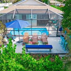 Beachy Haven 3 bed 2Bath Heated Pool Tiki Bar Sleep 6