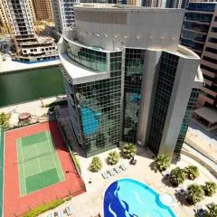 Marina view with Pool, Gym, Tennis Court, 5 mins to Beach