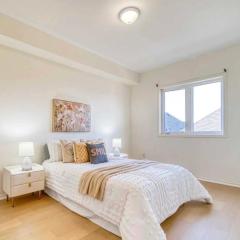 Bright bedroom with private bathroom