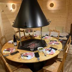 l'Echo des Glieres vue montagne centre village sauna & grill