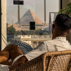 Fancy Pyramids View Khan Giza's Gem