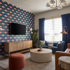 Modern Music Row Condo with King & Queen Bedrooms, Private Balcony, Pool & Fitness Center, Walk to RCA Studio B & Local Dining, Garage Parking, Elevator Access, 24 Hr Hospitality