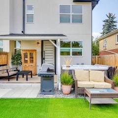 Hot Tub and Mtn-View Rooftop Deck Golden Home