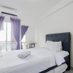 Minimalist and Homey Studio Akasa Pure Living BSD Apartment By Travelio