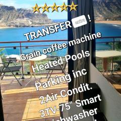 DELUXE 3 Rooms74m2,2Air Condit 2TV SEAVIEW on AMADORES,2 heatPOOLs, PARKING, 600 MB,Dishwasher,2Lift,,3 BEACHes