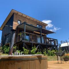 Colico Lodge - tinaja -terraza