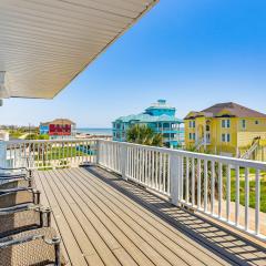 Walk to Beach Home with 2 Decks in Galveston!