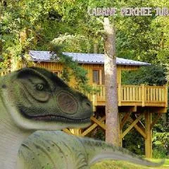 Cabane Perchée Jurassic Piscine, Spa et Hammam proche des Gorges de l'Aveyron