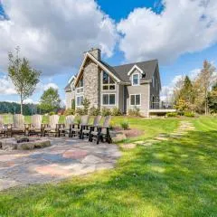 Spacious & Secluded Forksville Home: Fire Pit