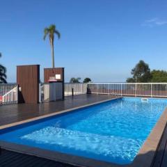 Apartamento em Imbituba com piscina e vista