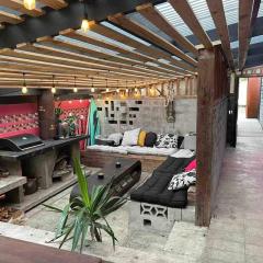 Electric Waihi Beach House - family & dog friendly, close to beach, pool table, outdoor fire room, skate ramp