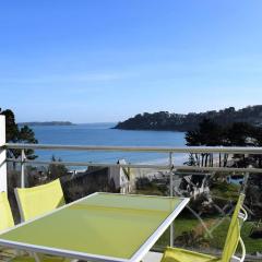 Appartement 2-4 pers VUE MER EXCEPTIONNELLE avec terrasse à PERROS-GUIREC - Ref 908