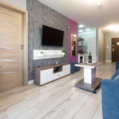 Apartament lawendowy z garażem, tarasem i widokiem na Śnieżkę Triventi