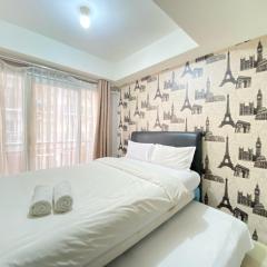 Homey Studio Furnished at Grand Asia Afrika Apartment By Travelio