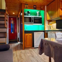 Duplex skis aux pieds pour 5 pers. à Arc 1800 avec WIFI et animaux admis - FR-1-411-119