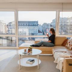 Appartement cosy au cœur de la ville balnéaire offrant une vue unique et à 300m de la mer