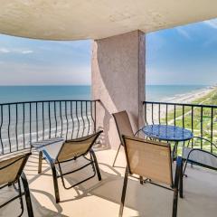 Central Myrtle Beach Condo with Ocean-View Balcony!