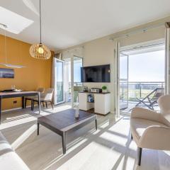 Dünenlounge - 5 Sterne Ferienwohnung mit West-Balkon und fantastischem Blick über den Deich