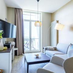 Kleine Welle - Haustierfreundliches Zwei-Zimmer Apartment mit Südbalkon und Platz für drei Personen im ersten Obergeschoss