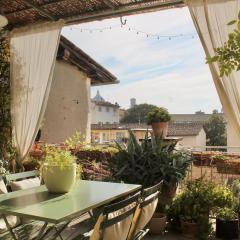 Attico con terrazza su Firenze