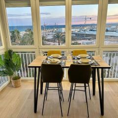 Cozy apartment with port view