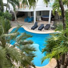 Blue angel 18 a unos pasos de la playa y 5av