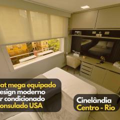 Flat Moderno completo Ar Consulado USA Cinelândia Centro - Feito por Arquiteto