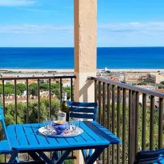 Appartement Saint Pierre la Mer 4 personnes, vue sur la mer, piscine, parking, tennis N366