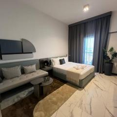 Contemporary Studio with Views of the Burj