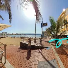 Casita Canaria Playa Beachfront Access & Lateral Ocean View With Terrace